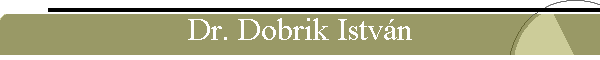 Dr. Dobrik Istvn